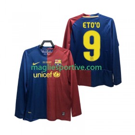 Completo Calcio Barcellona ETO O 9 Champions League 2008 2009 Retro Divisa Prima ML